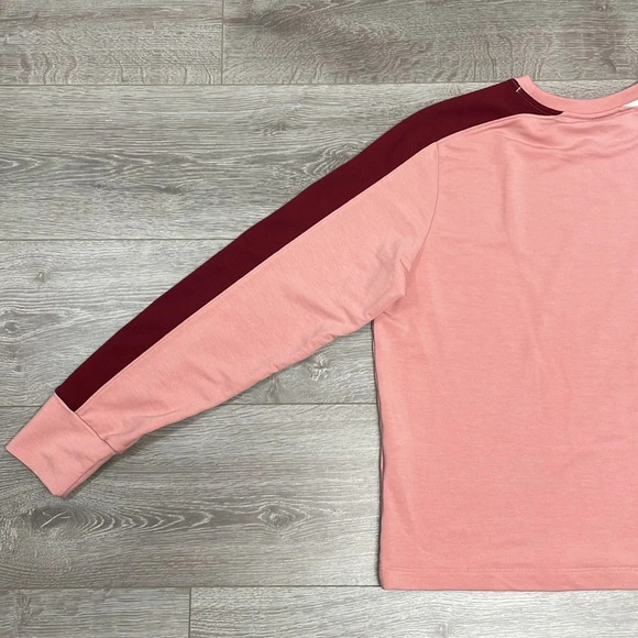 Under Armour Rival Terry Colorblock Crewneck Long Sleeve Loose Fit Top L - Picture 15 of 16